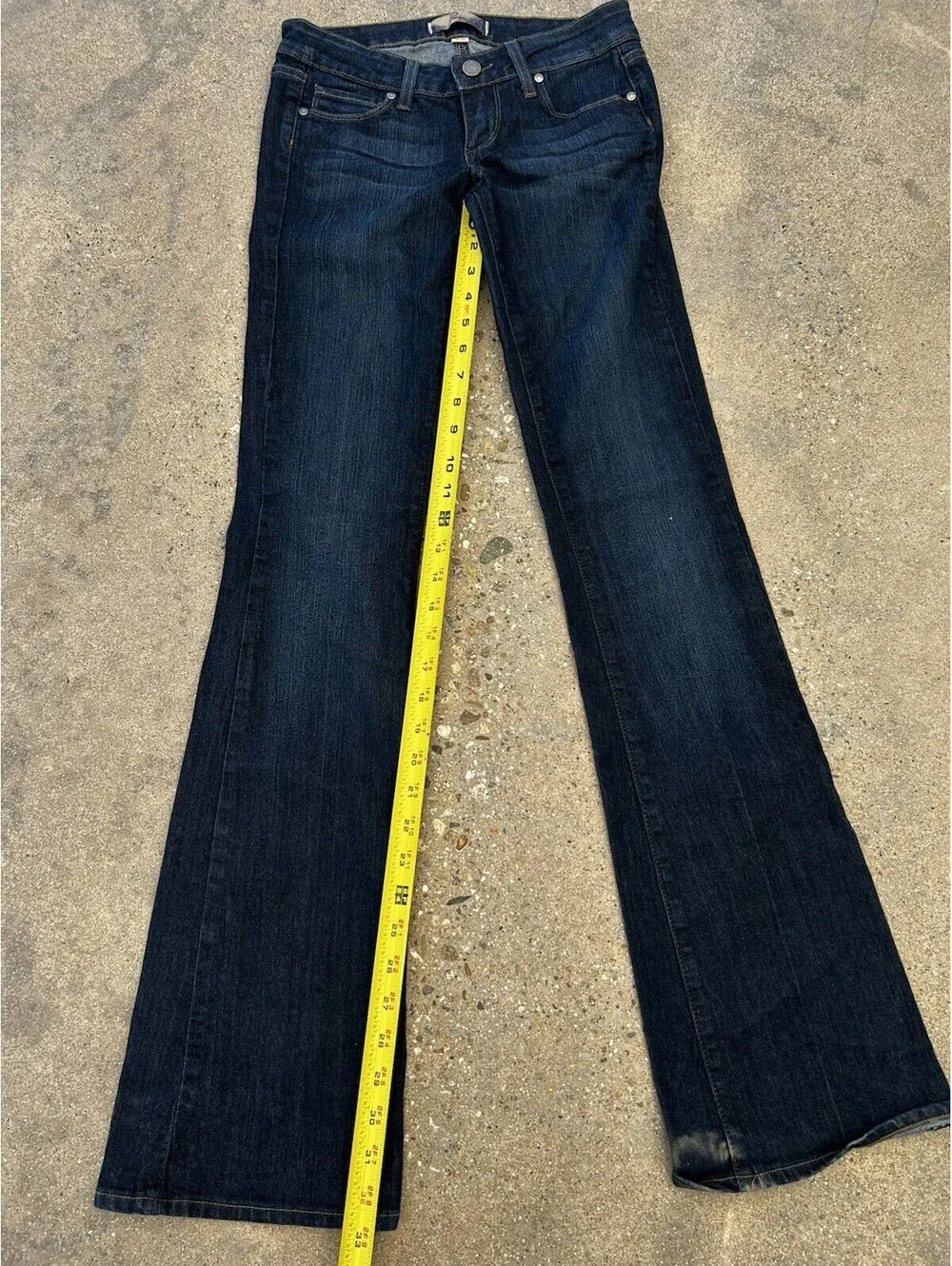 Paige Skyline Made in USA Bootcut Stretch Denim Jeans Womens 25W x 32.5L Rise 7